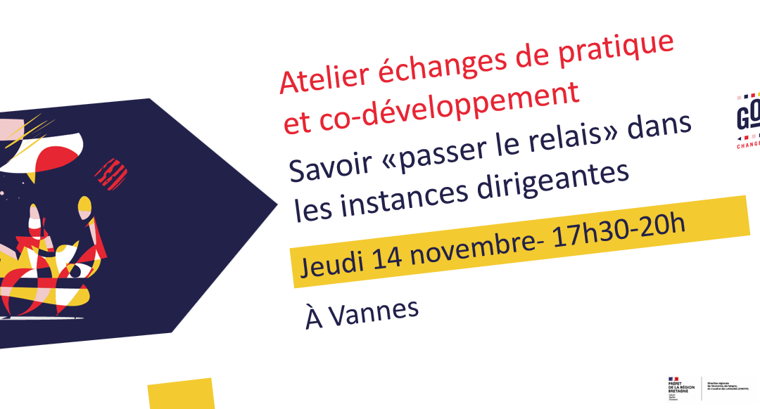 Atelier échange de pratique et co-développement « Savoir passer le relais dans les instances dirigeantes »