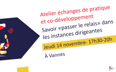 Atelier échange de pratique et co-développement « Savoir passer le relais dans les instances dirigeantes »